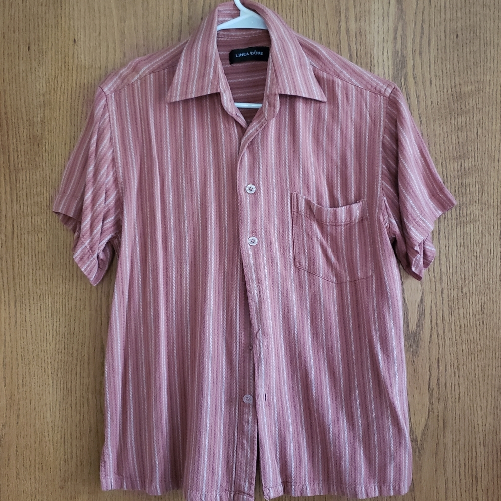 Vintage LINEA DÔME Striped Button Up